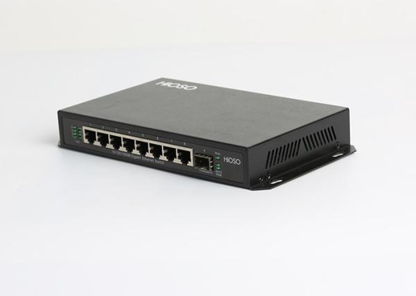 8 1000M RJ45 Ports 1 1000M SFP Uplink Port Gigabit Ethernet Switch , SFP Port Switch