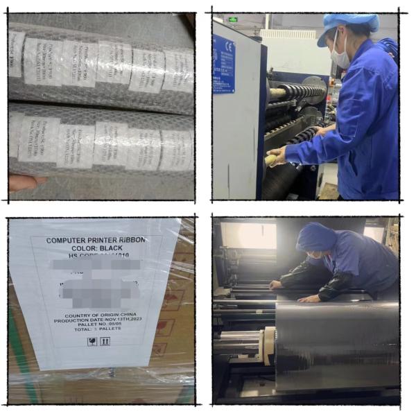 25*100m Black Hot Stamping Ribbon SCF900 Original and Protective for Durable Printing