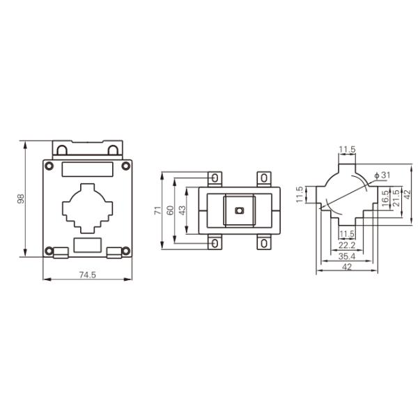 MSQ-40 500/5A Current Transformer Low Voltage Current Transformer ct