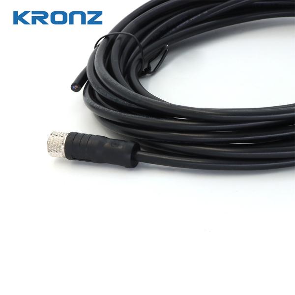 Pre Assembled Female M8 IP67 Waterproof Connector 60V Sensor Connector