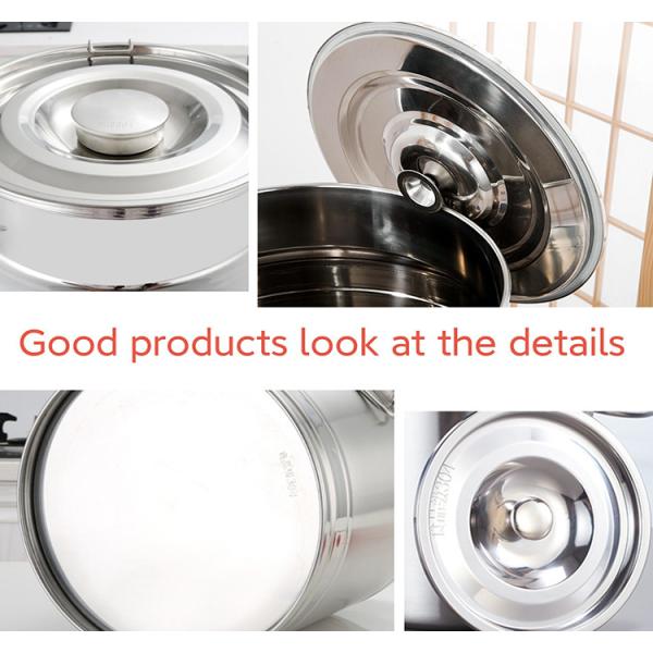 Corrosion Resistant 201 Stainless Milk Bucket With Lid 50L Large Capacity