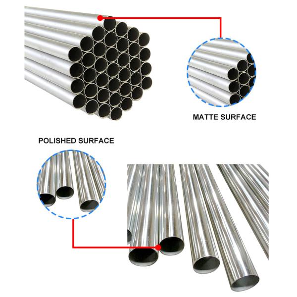 5800mm 6000mm ASTM A312 TP304 TP316l Stainless Steel Pipe Mirror Polish