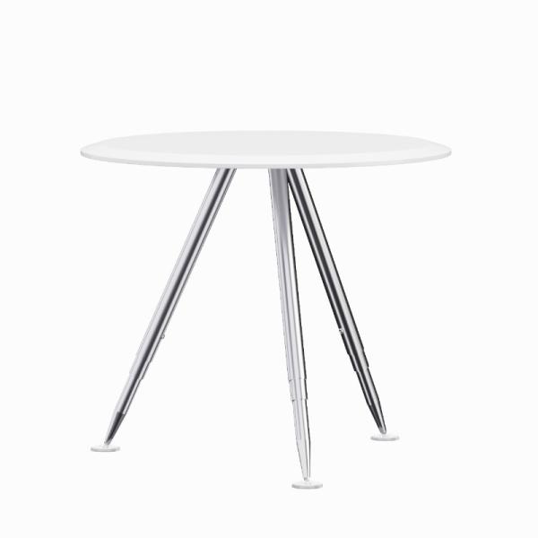 Mobiliário de escritório de estilo moderno mesa com balcão branco e pernas de metal e aço resistentes