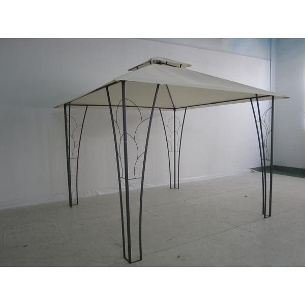 3*3M Double Top Pergola Gazebo Metal Decorated Ideal for Weddings and Events