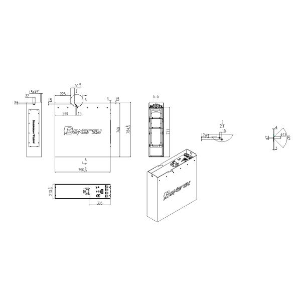 Электрический вилочный погрузчик 24V 300AH Литийная батарея для электрического грузовика для подъема поддонов