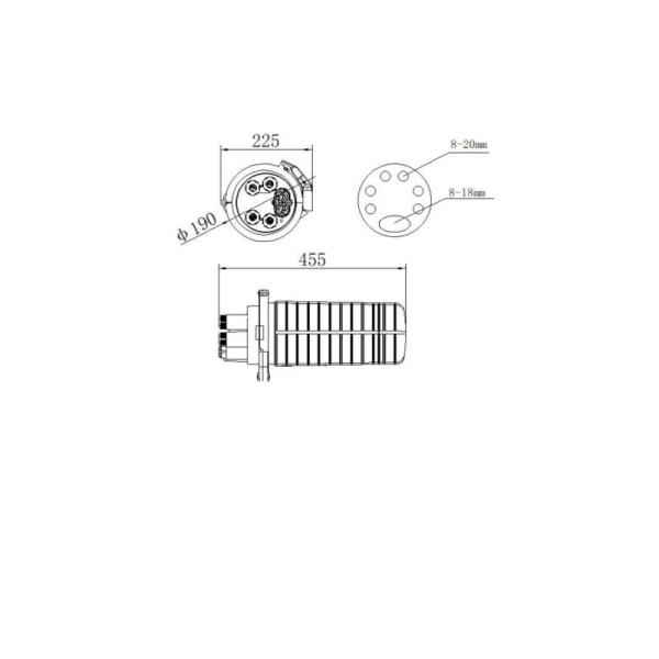 FTTH FTTX 24/48/72/96/144cores Dome Splice Closure IP68 Mechanical Seal Box Fibre Optic