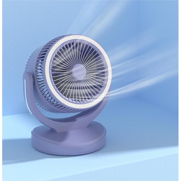 360° Rotary Mini Desktop Turbine Convection Ventilator for Household Table Installation