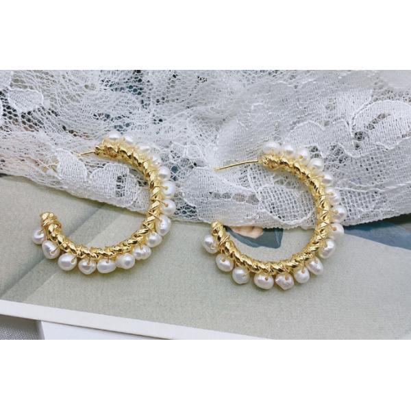 Luxury Baroque Bride Earring For Women Euramerican Palace Vintage Pop Pearl Earrings Natural Baroque Pearl Earring Set
