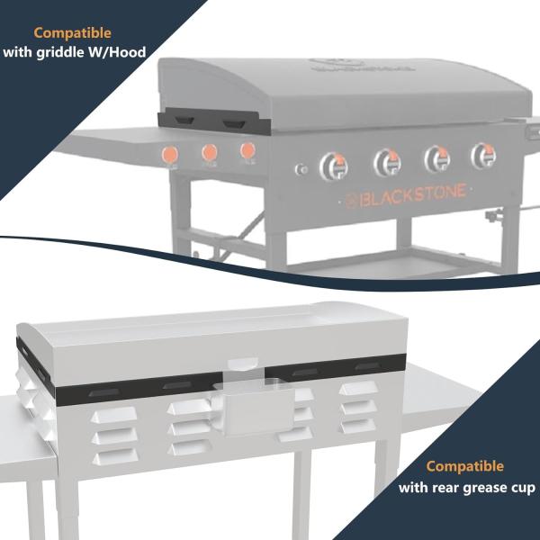 Upgradad Magnetic Steel Wind Guard para Blackstone 28 36 Griddle Grill Grill Acessórios Wind Screen Escudo de calor para mesa lateral