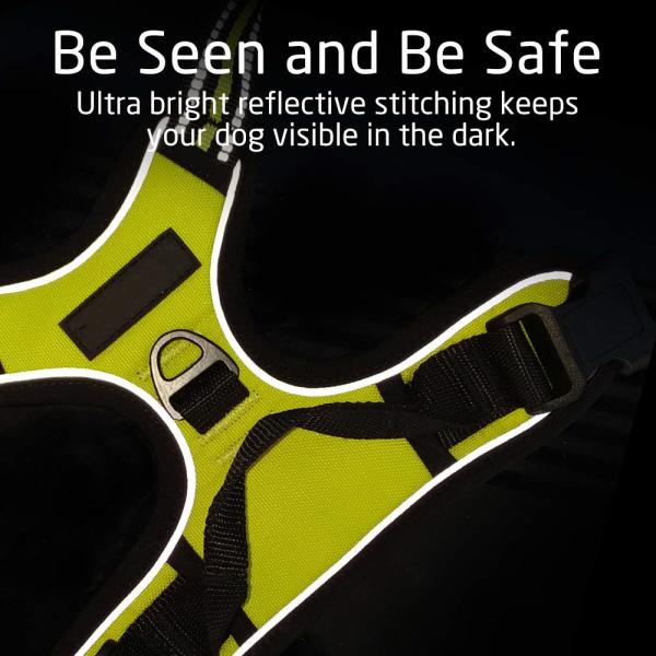 Adjustable Outdoor Large Dog Harness Vest 3M Reflective Oxford Material Unique Design