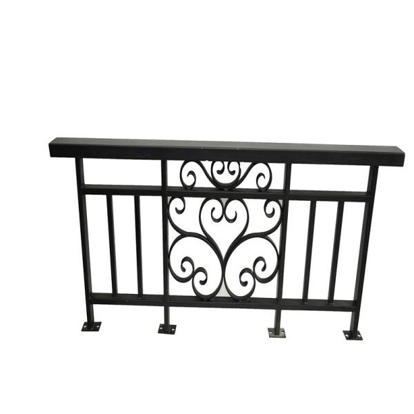 Customized Protective Aluminum Rail For Balustrades Handrails In Modern Black