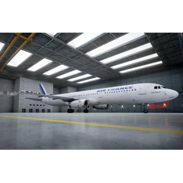 GB JIS Steel Airplane Hangars Prefab Aircraft Hangars Q235B Q345B