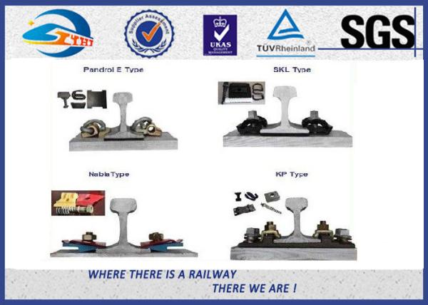 TUV OEM Rail Fastening System With 60Si2MnA  HDPE Rubber Material
