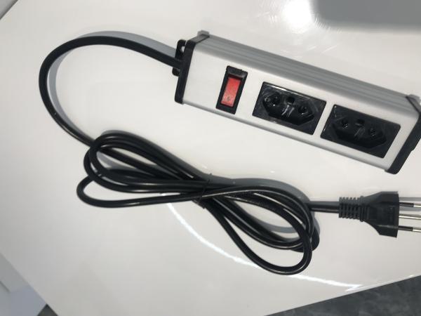 2 Way Brazil Multi Socket Extension Cord With Switch