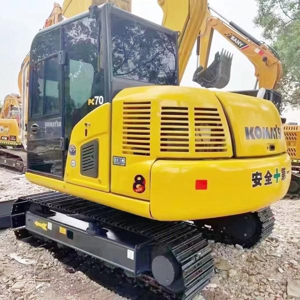 Japanese Used Komatsu PC70-8 Crawler Excavator with 6.5TON Operating Weight 0.3m³ Bucket Capacity and 48.5KW Power