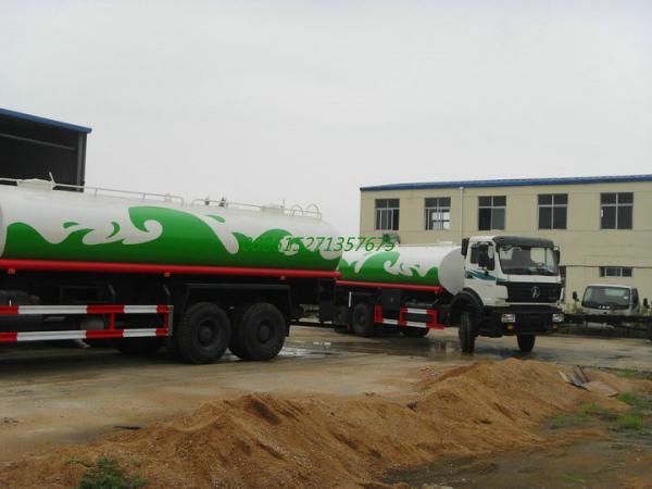 Beiben AWD off road Steel  Water Tanker Truck 6x6 With Water  Pump Bowser  For Transport Clean Drinking Water 16-18cbm