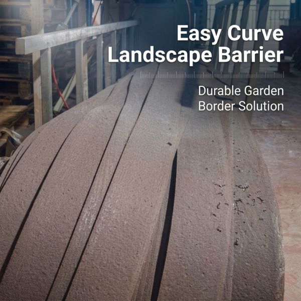 Flexible To Curve Pvc Landscape Edging Recycled 12 Feet 4in Landscape Edging