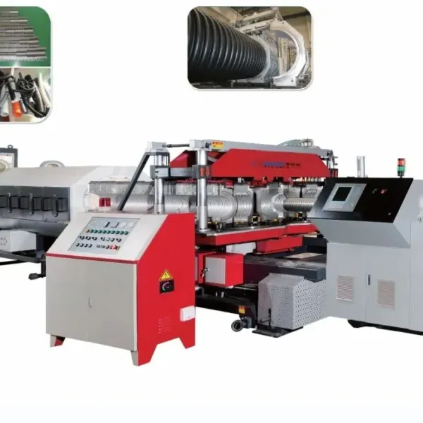 High-Speed Water-Cooled Double Wall Corrugated Pipe Production Line with 6m/Min Max Speed for Drainage and Water Supply