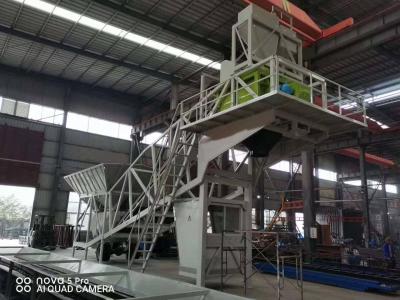 AC 380V 50Hz Mobile Concrete Mixing Plant For Railway Tunnel Construction