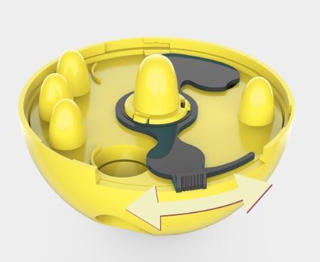 Interactive Tumbler Dog Treat Ball, Dog Leaky Food Dispensing Toy Puzzle Ball,The interactive cat feeder