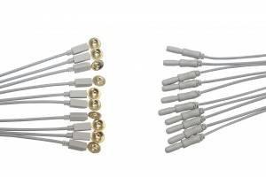 O tipo EEG universal Electrosurgical de TPU D da tomada da torneira cabografa