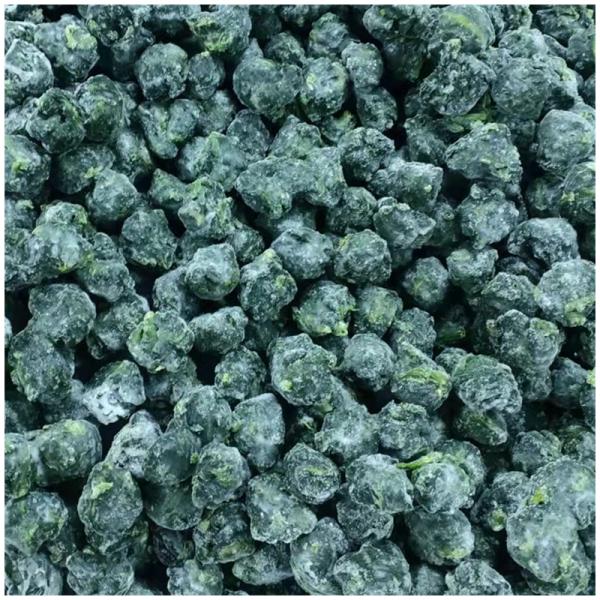 Hot-selling Frozen Spinach Ball Delicious IQF Frozen Vegetables China-origin BRC/HACCP/ISO/HALAL/KOSHER Certified