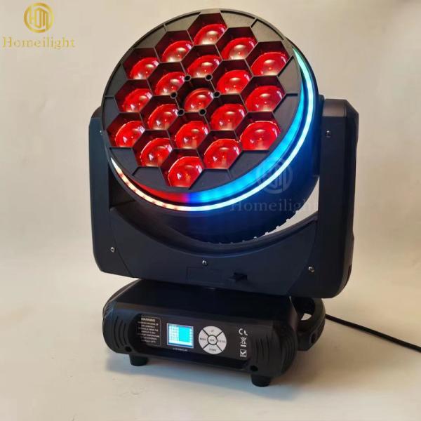 Nova chegada 19pcs 40W 4IN1 RGBW Luzes Luz de palco LED Moving Head Light Club DJ LED Iluminação