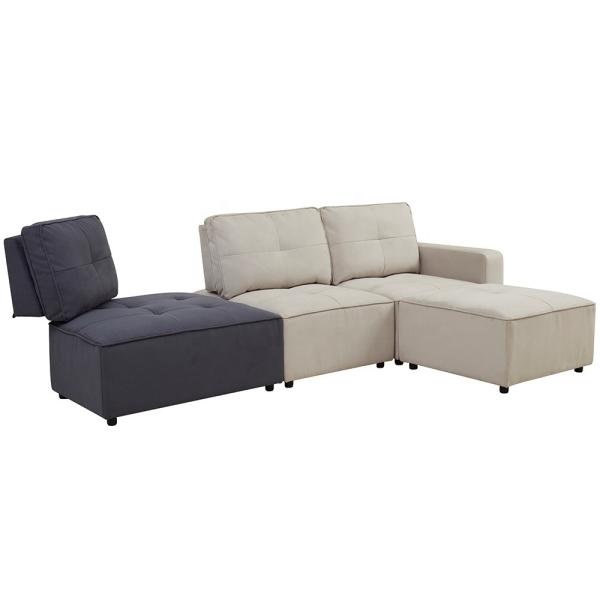 Living Room Luxury Corner Sofa Multifunctional Anti Abrasion