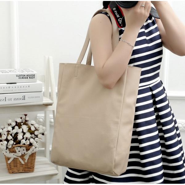 PU leather shoulder bag handbag simple retro long section of women's handbags shopping bags