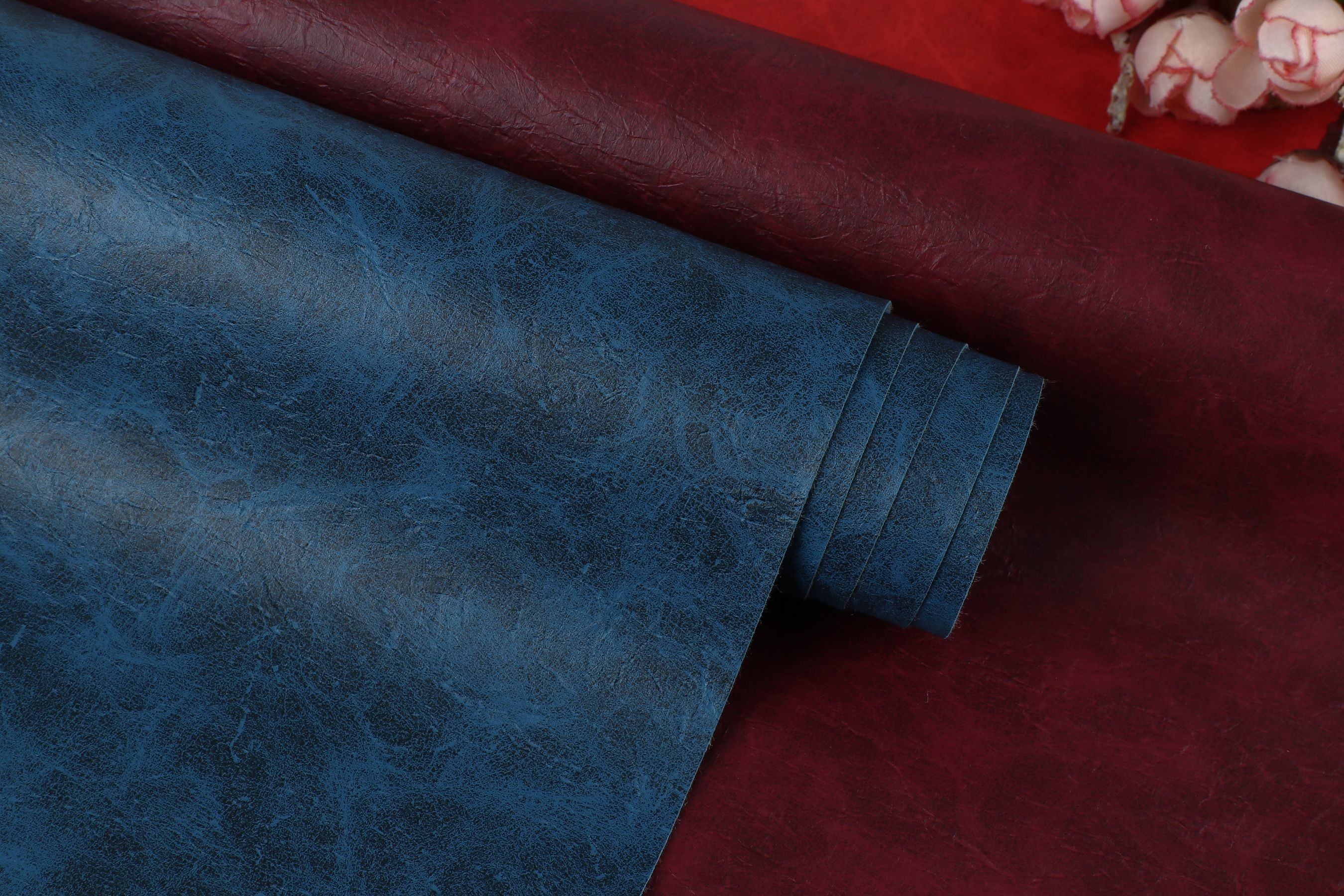 Yangbuck Style Packaging Leather Non Woven PVC Imitation Leather Material (Стиль Янбука) Кожа из нетканого ПВХ Имитация кожи