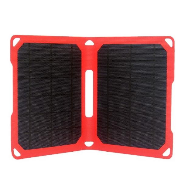 Lightweight 14W Solar Powered Smartphone Charger For Outdoor Camping