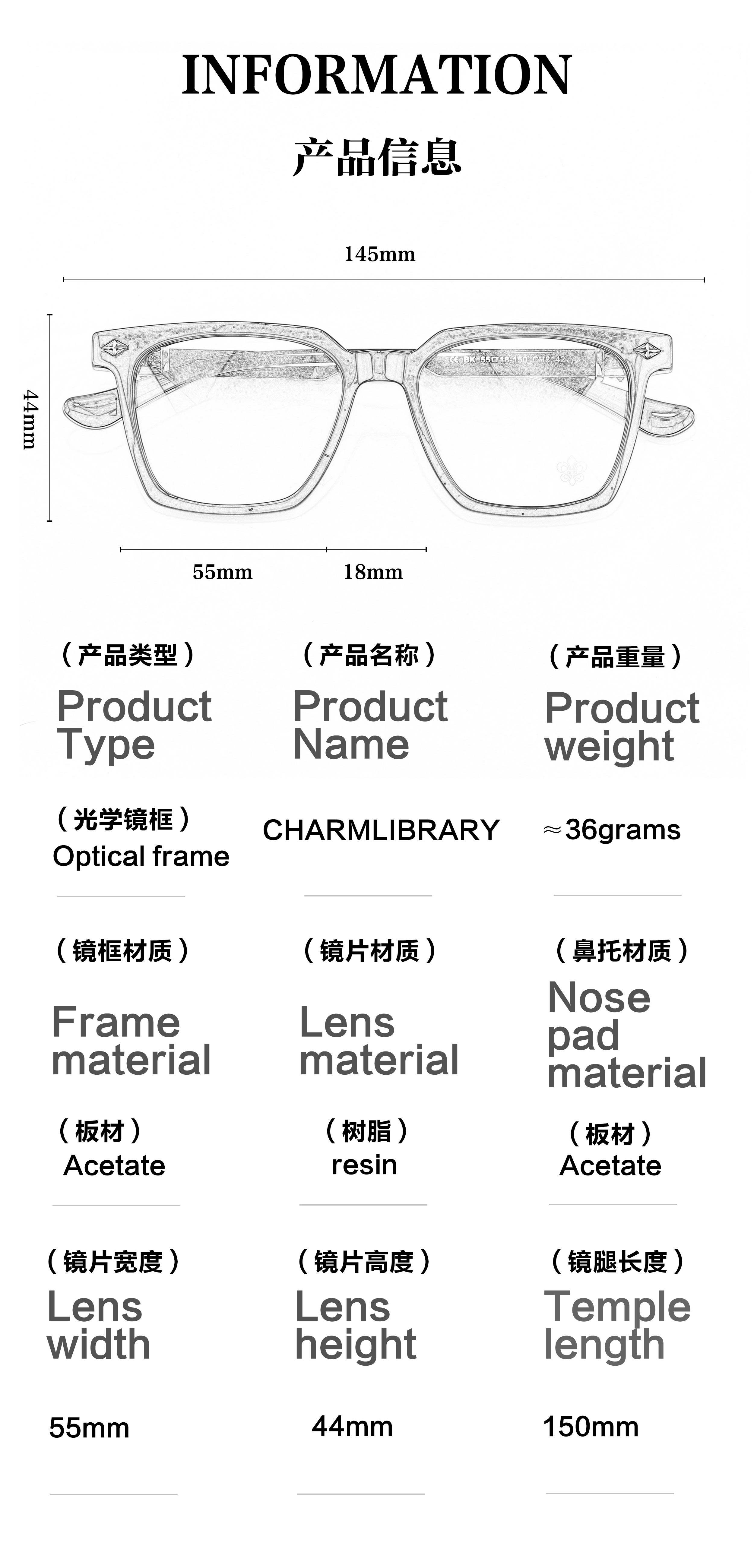 Special Acetate Gold Silver Optical Prescription Presbyopia Multifocal Luxury Brand Young Makeup Fashion Eye Glasses for Men