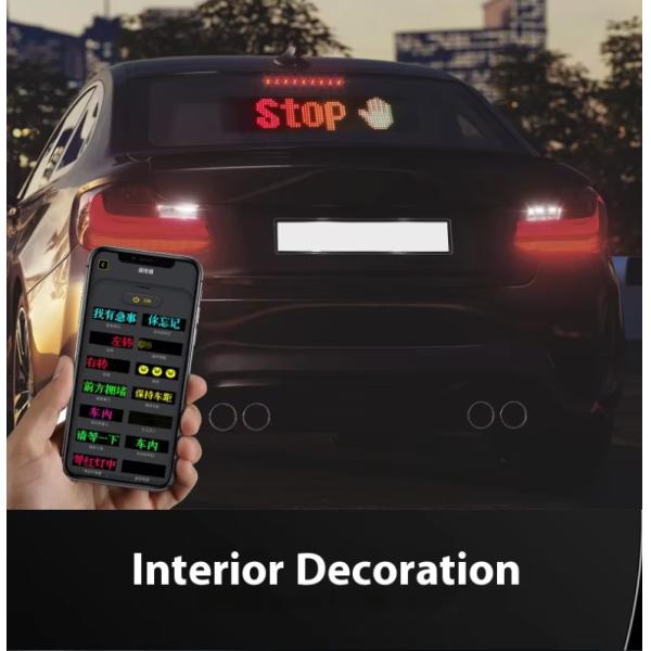 Smart Car Sticker 120x595mm RGB Dynamic LED Truck Demon Eye Light For Outdoor Smart Display IP65 Rated