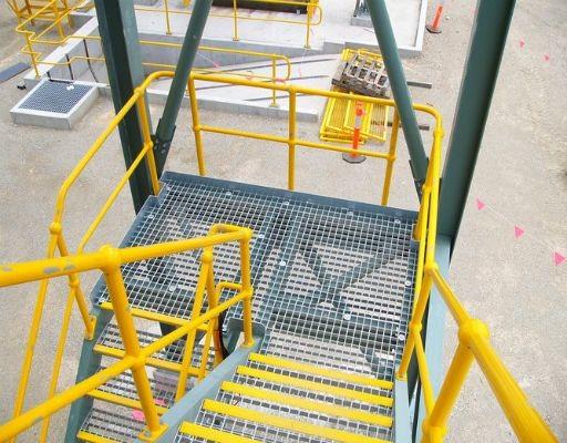 19w4 Steel Stair Treads Grating , Galvanized Bar Grating