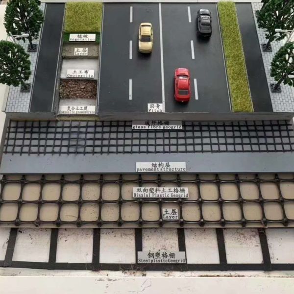 Wall Reinforcement Steel Plastic Geogrid High Load Geogrid Driveway 50m