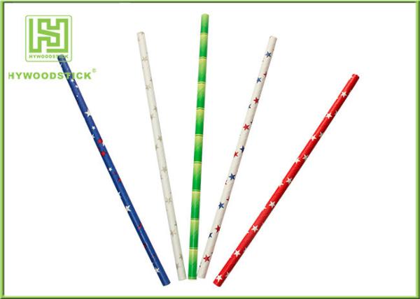 Cute Design Red And White Party Paper Straws For Hot Drinking Diameter 6mm