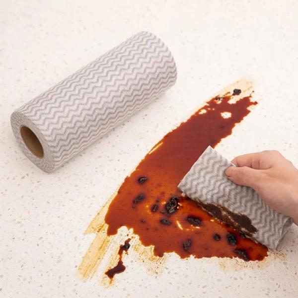 OEM прочные одноразовые кухонные салфетки с удалением масла