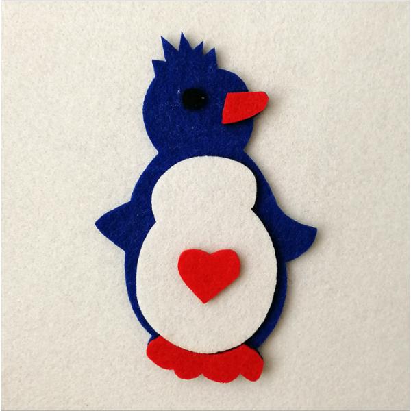 Beautiful Animals Pattern Christmas Party Crafts 2mm Thickness For Home Felt Pendant