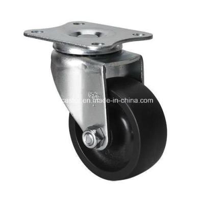 Revestimento de zinco 2 35kg Plate Swivel Po Caster Wheel 2612-03 com opção de solicitação personalizada
