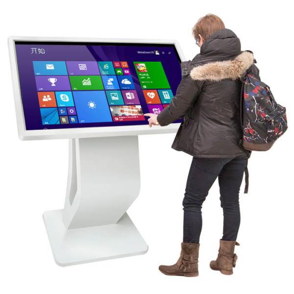 Shopping Mall Wayfinder Kiosk 55 Inch Digital Signage Expo High Brightness