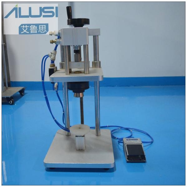 20-30 Bot / Min Perfume Manufacturing Equipment Semi Auto Vial Aluminum Ampoule Crimping Machinery