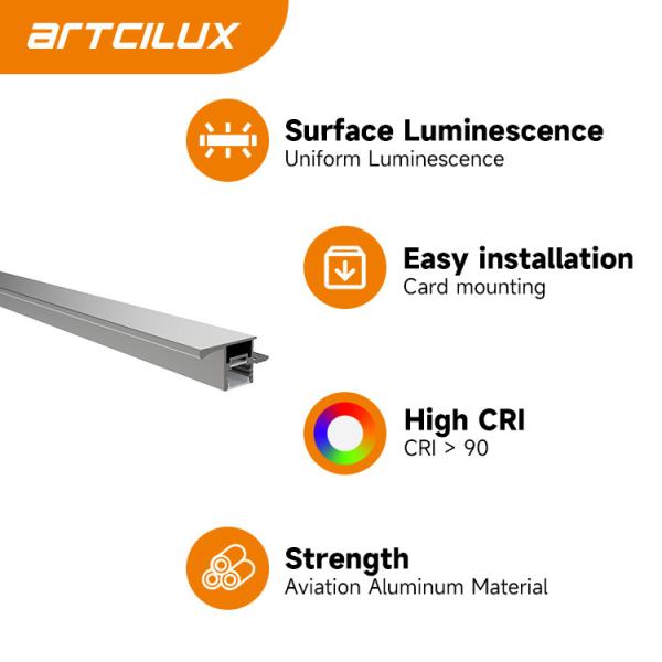 Capteur de tremblement de main Commutateur LED Profil d'aluminium Lumière de côté luminescence pour armoire