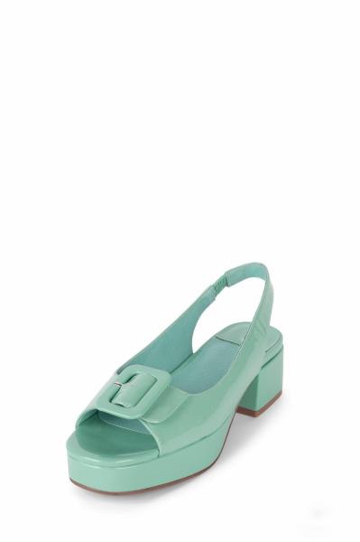 Janbal 60s High End Platform High Heels Sandal Vintage Style Mirror Skin