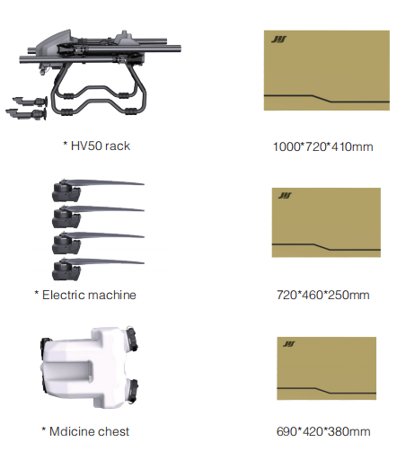 Drones de pulverização da série HV Ag Drones de pulverização de campo