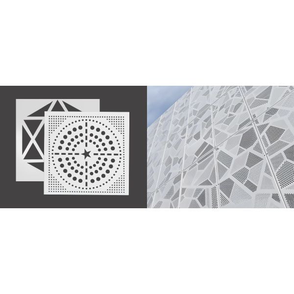 2.5mm Laser Cutting Decorative Aluminum Art Wall Panels With Culture Element Custom Pattern
