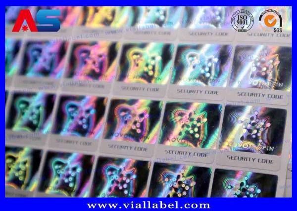 Impresión de etiquetas con código QR y pegatinas holográficas 3D personalizadas para Scratch 3, y pegatinas de vacío con color variable