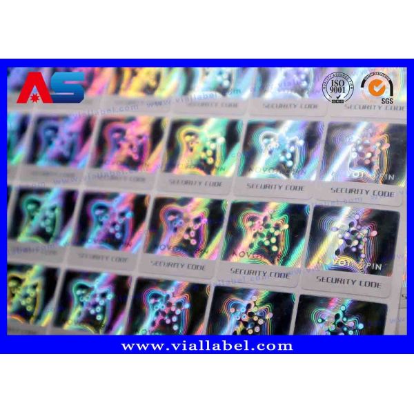 Laser Holographic Metallic Injectable Peptide 10ml Vial Boxes Packaging 25 * 25 * 60mm