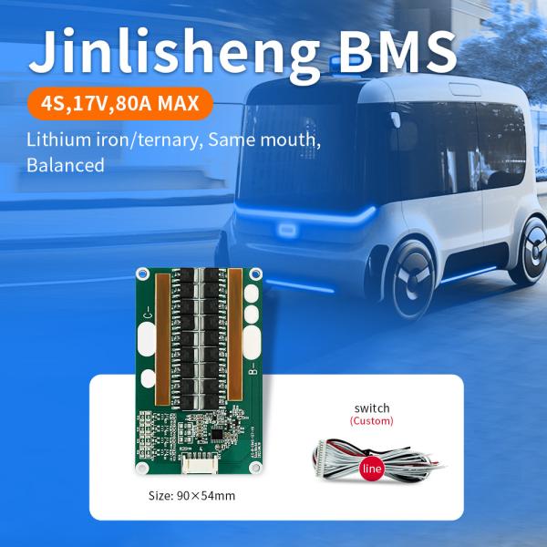 KLS LFP BMS pour vélo électrique et stockage solaire: systèmes de gestion de batterie au lithium 4S 12V, 10A - 80A