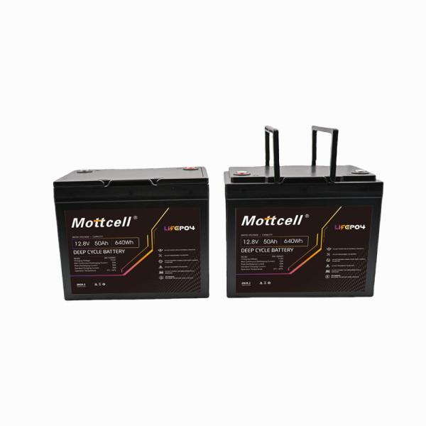 bateria recarregável 12V 50Ah LiFePO4 com caixa de plástico preto para fonte de volta UPS em vez de bateria de chumbo ácido