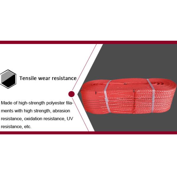 Flat Woven Pattern Eye And Eye Sling Polyester Webbing Lifting Sling Belt